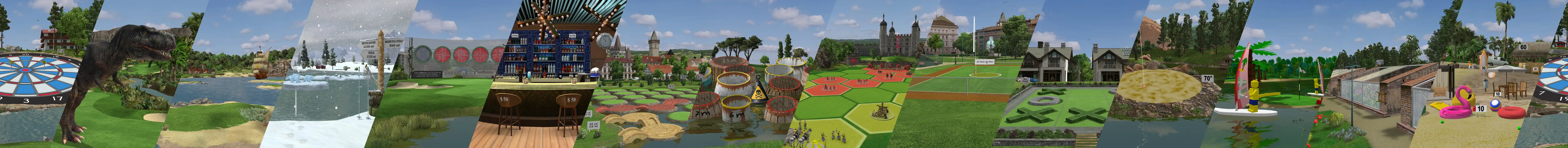Golfisimo games including Dino Park
